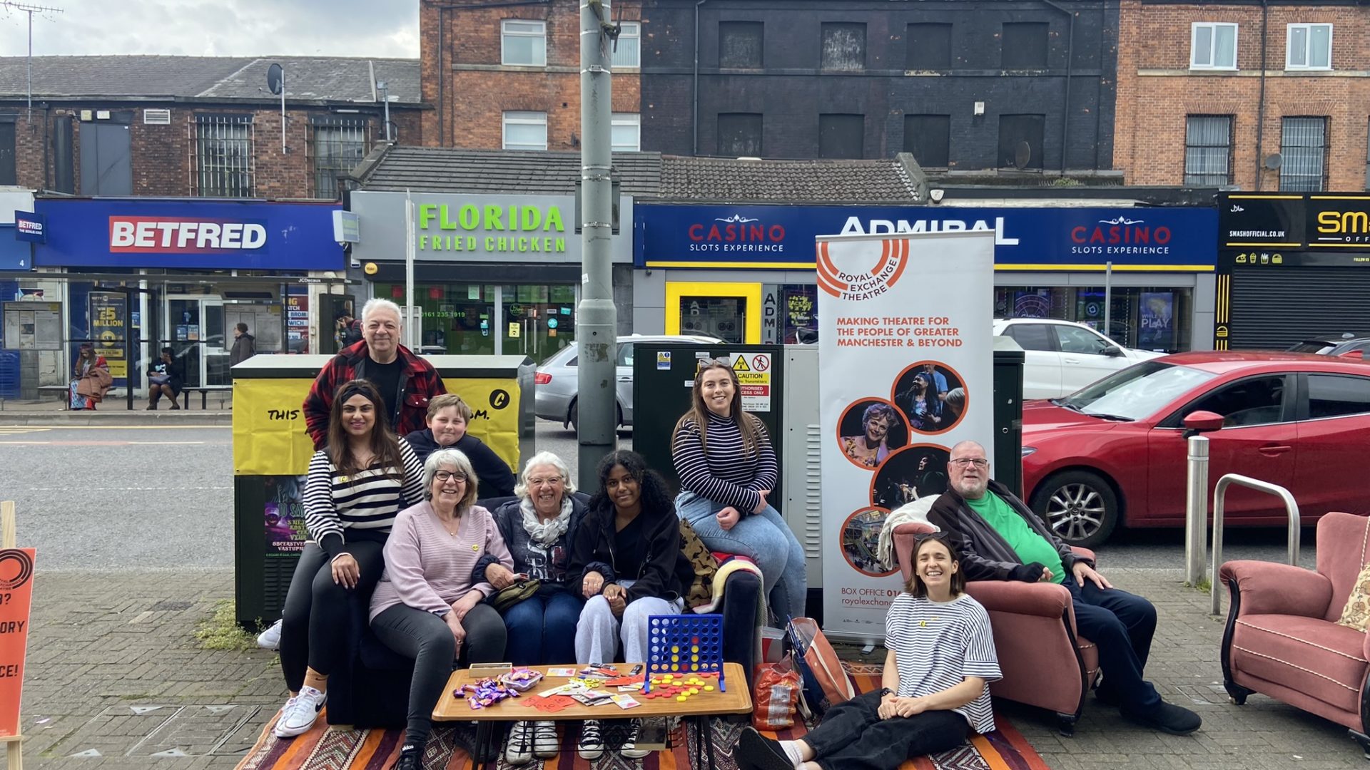 Ambassadors collecting stories on Cheetham Hill Road